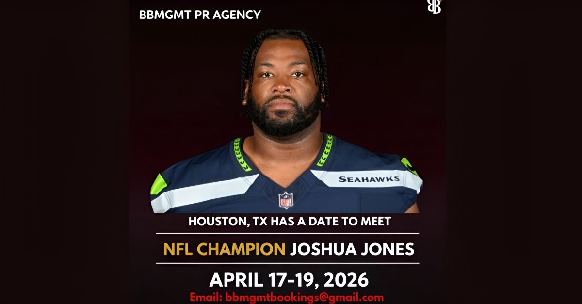 Hometown Athlete Joshua Jones Returns to Houston to Host Free Youth Football Camp
