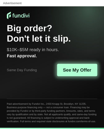 Quick funding for growing businesses