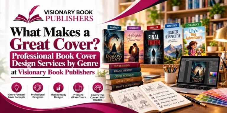 What Makes a Great Cover? Professional Book Cover Design Services by Genre at Visionary Book Publishers